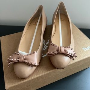 Brand New: Christian Louboutin ballerina flats. 37.5